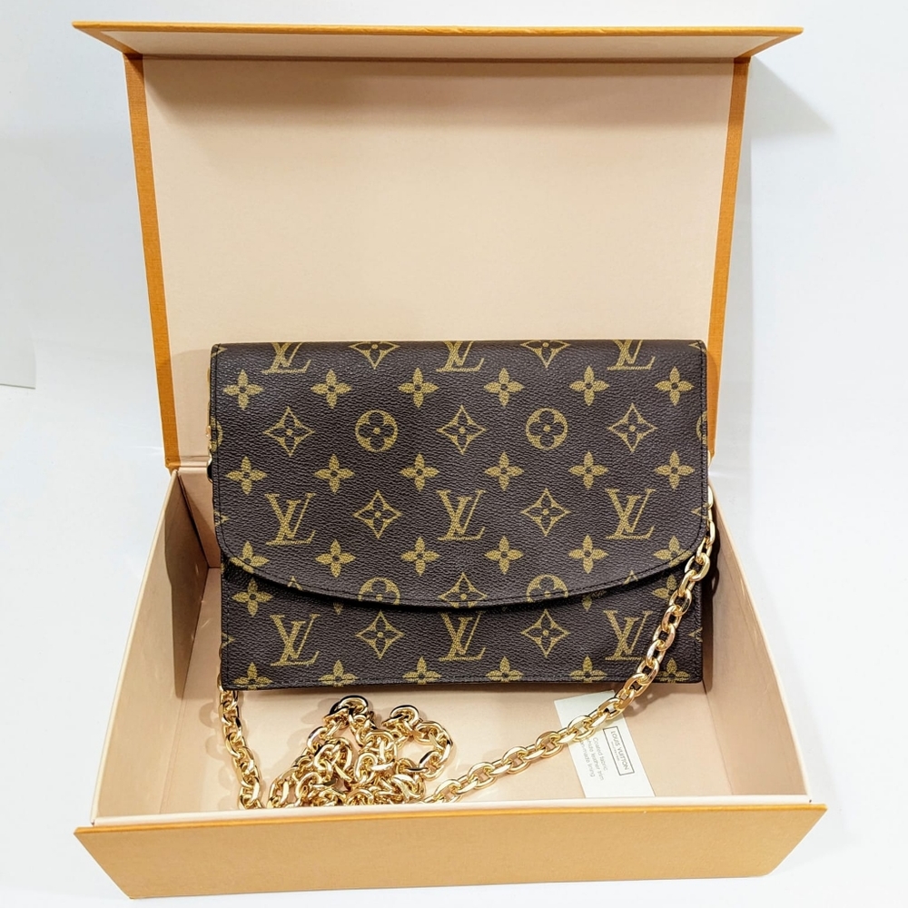 ✨️💎Excellent conditio Authentic Louis Vuitton Pochette Rabat Monogram 23 Clutch - Picture 3 of 17